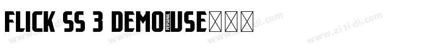 Flick SS 3 Demo字体转换
